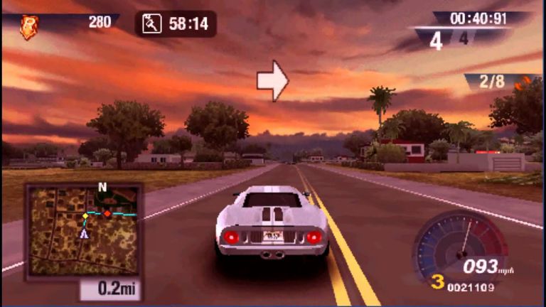 Test Drive Unlimited PPSSPP ISO